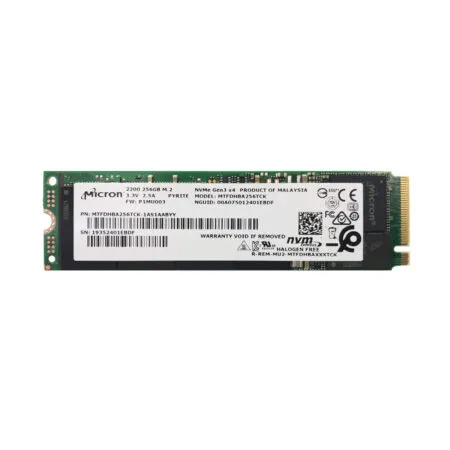 SSD Micron 2200 256GB M.2 PCIe Gen3 x4 NVMe 3D-NAND Non-SED MTFDHBA256TCK-1AS1AABYY