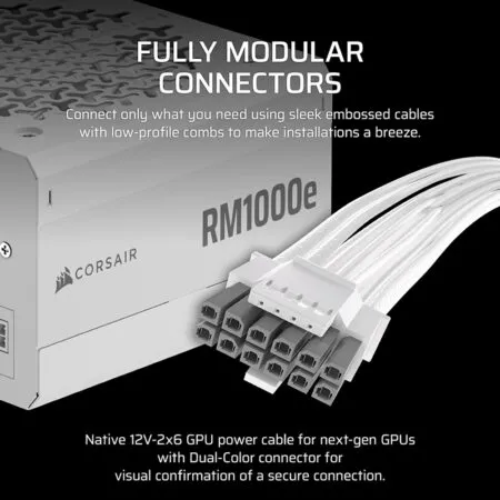 Nguon May Tinh Corsair Rm1000e White Atx 3 1 Cybenetics Gold Cp 9020294 Na 03