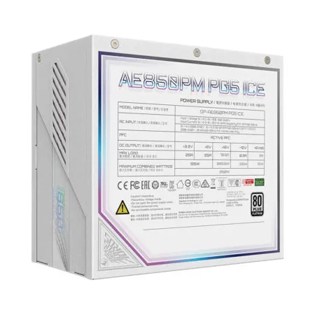 Nguon May Tinh Gigabyte Aorus Elite P850w Ice Pcie5 850w 80 Plus Platinum Gp Ae850pm Pg5 Ice 04