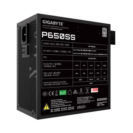 Nguon May Tinh Gigabyte P650ss 650w 80 Plus Silver Gp P650ss 02 1