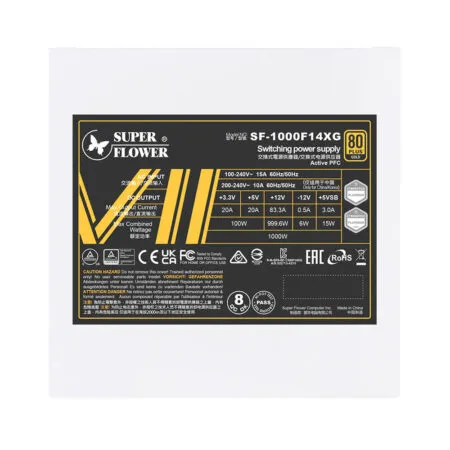 Nguon May Tinh Superflower Leadex Vii Xg 1000w Atx3 1 White 80 Plus Gold Sf 1000f14xg 05
