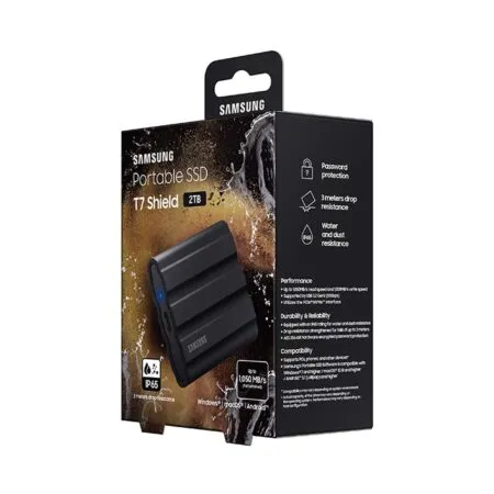 O Cung Di Dong 2tb External Ssd Samsung T7 Shield Usb 3 2 Gen 2 Mu Pe2t0 005 1