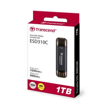 O Cung Di Dong External Ssd Transcend Esd310c Usb 3 2 Gen2x1 1tb Ts1tesd310c 1
