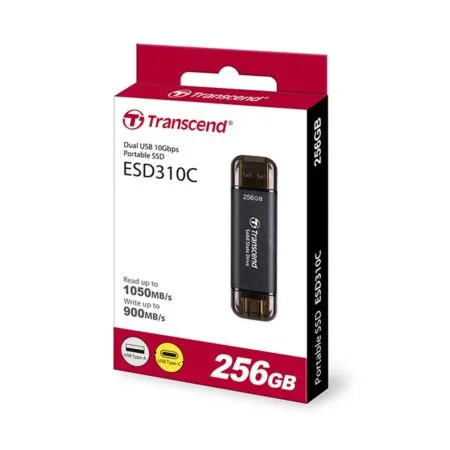 O Cung Di Dong External Ssd Transcend Esd310c Usb 3 2 Gen2x1 256gb Ts256gesd310c 2 1