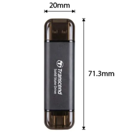 O Cung Di Dong External Ssd Transcend Esd310c Usb 3 2 Gen2x1 256gb Ts256gesd310c 3 1