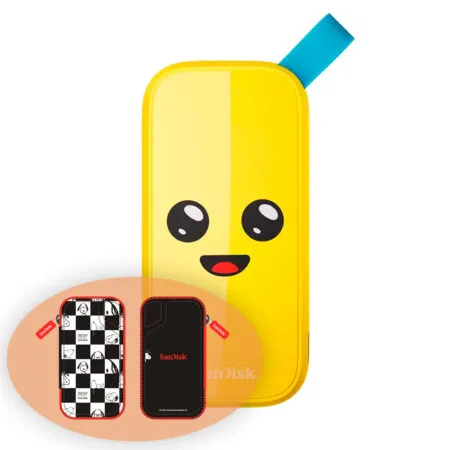 Ổ cứng di động SSD 1TB SanDisk Fortnite Peely Edition 800MB/s ‎SDSSDE30-1T00-G25F