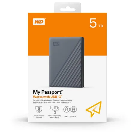 O Cung Di Dong Western Digital My Passport 5tb Works With Usb C Wdbrmd0050bgy Wesn 3