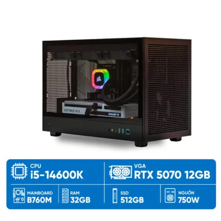 PC Đồ Họa i5K-5070 ( i5-14600K, RTX 5070 12GB, Ram 32GB, SSD 512GB, 750W)