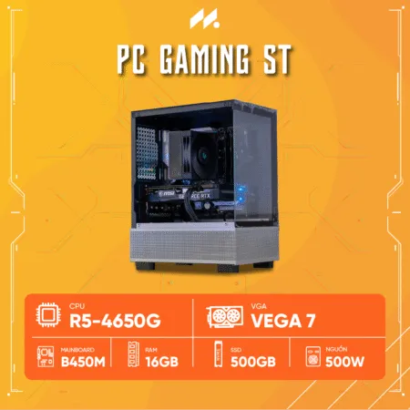 PC ST Gaming R5-4650G (Ryzen 5 4650G, Radeon Graphics, Ram 16GB, SSD 500GB, 500W, Win 11)