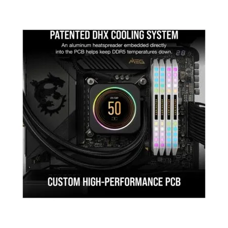 Ram Pc Corsair Dominator Platinum Rgb White 32gb 6000mhz Ddr5 2x16gb Cmt32gx5m2x6000c36w 05