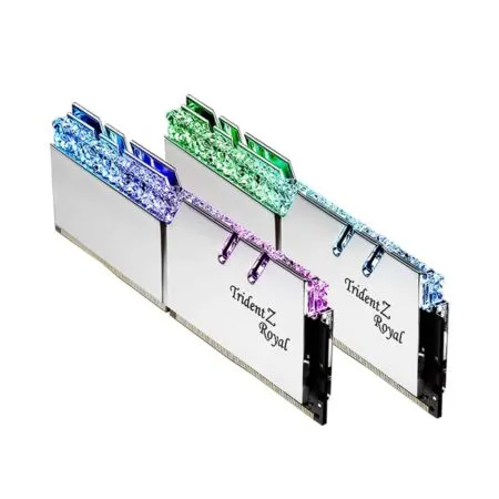 Ram PC G.SKILL Trident Z Royal Silver RGB 32GB 3600MHz DDR4 (16GBx2) F4-3600C18D-32GTRS