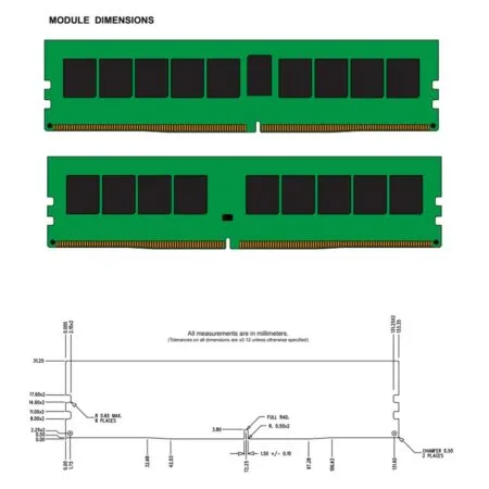 Ram Pc Server Kingston 16gb 2666mhz Ddr4 Ecc Rdimm Ksm26rs4 16hdi 1 1