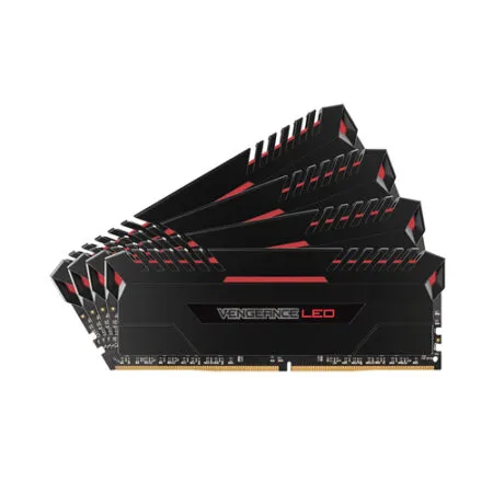 Ram PC Corsair Vengeance 64GB (4x16GB) Bus 3000 DDR4 CL15 Red LED (CMU64GX4M4C3000C15R)