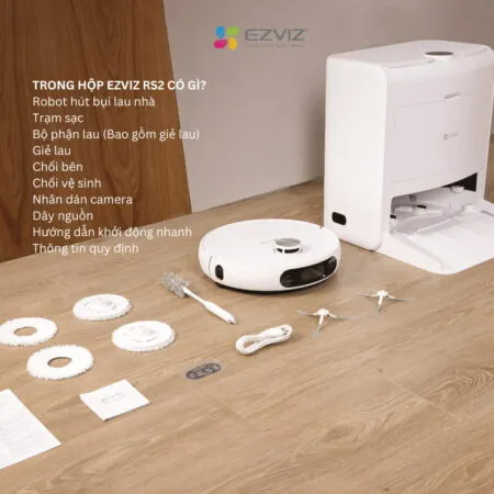 Robot hút b?i và lau nhà thông minh EZVIZ RS2;