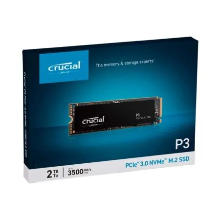 Ssd Crucial P3 2tb Nvme 3d Nand M 2 Pcie Gen3 X4 Ct2000p3ssd8 1