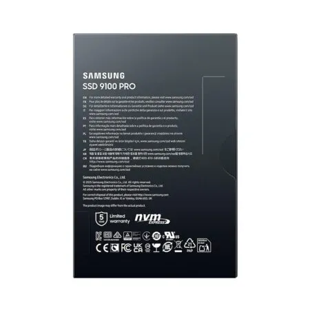 Ssd Samsung 9100 Pro 1tb Pcie Gen5 X4 Nvme Mz Vap1t0bw 11