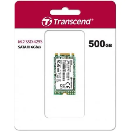 Ssd Transcend M 2 2242 Sata Iii 500gb Mts425s 3d Nand Ts500gmts425s 01 1