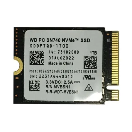 Ssd Western Digital Sn740 Pcie Gen4 X4 Nvme M 2 2230 1tb Sddptqd 1t00 2 1