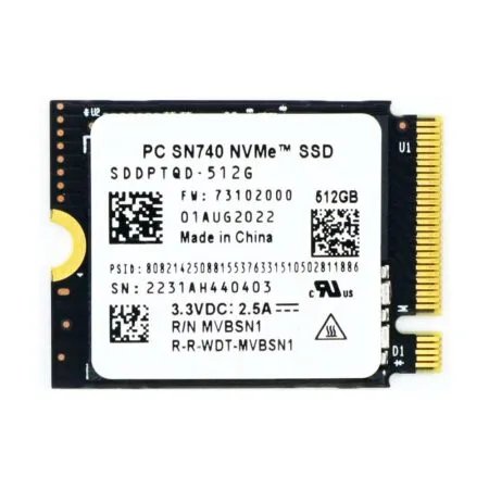 Ssd Western Digital Sn740 Pcie Gen4 X4 Nvme M 2 2230 512gb Sddptqd 512g 1