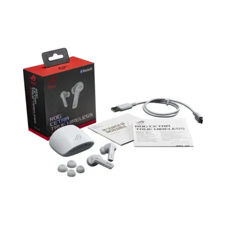 Tai Nghe Bluetooth Asus Rog Cetra True Wireless White Active Noise Cancelation Rog Cetra True Wireless W 4 1