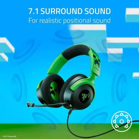 Tai Nghe Gaming Razer Kraken V4 X Minecraft Edition Rz04 05180200 R3m1 04