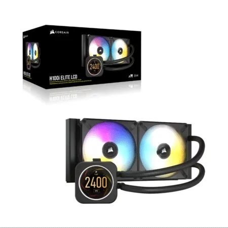 Tan Nhiet Nuoc Aio Corsair H100i Elite Capellix Lcd Cw 9060061 Ww 6 1