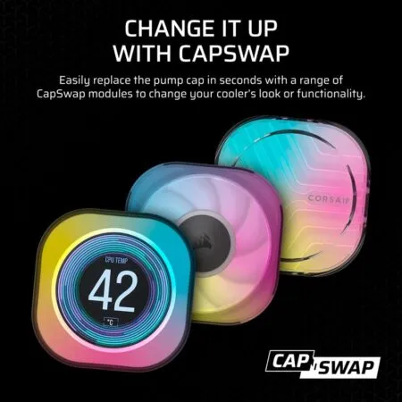 Tan Nhiet Nuoc Aio Corsair Icue Link Titan 360 Rx Rgb Lcd White Cw 9061026 Ww 07