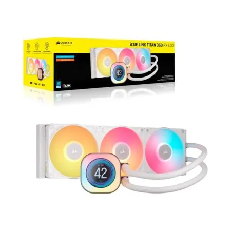Tan Nhiet Nuoc Aio Corsair Icue Link Titan 360 Rx Rgb Lcd White Cw 9061026 Ww 08