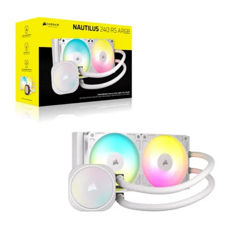 Tan Nhiet Nuoc Aio Corsair Nautilus 240 Argb White Cw 9060094 Ww 04