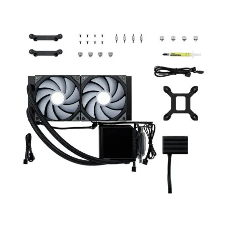 Tan Nhiet Nuoc Aio Tryx Panorama 240 Argb L Shaped Amoled Black L P240a As2m G0k 05