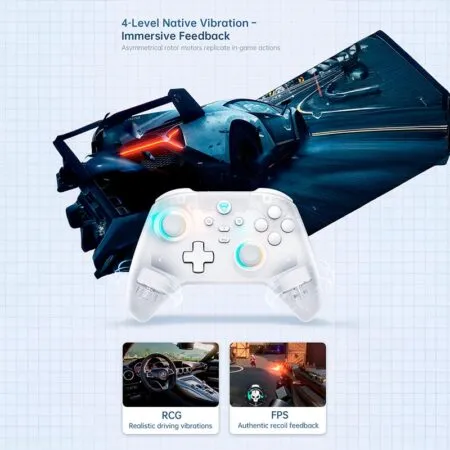 Tay Cam Choi Game Khong Day Machenike G3 V2 Tri Mode With Charging Dock 09