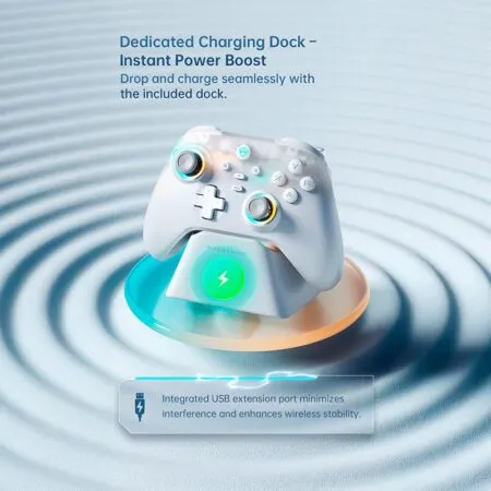 Tay Cam Choi Game Khong Day Machenike G3 V2 Tri Mode With Charging Dock 13