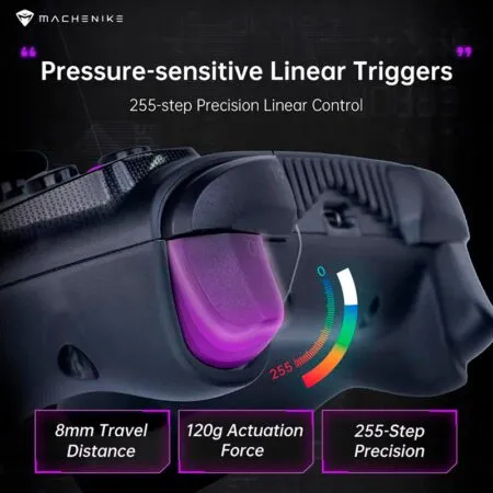 Tay Cam Choi Game Khong Day Machenike G3s Dual Mode Black White 11