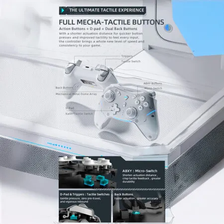 Tay Cam Choi Game Khong Day Machenike G5 Pro Hall Effect Tri Mode Mecha Tactile Button 10