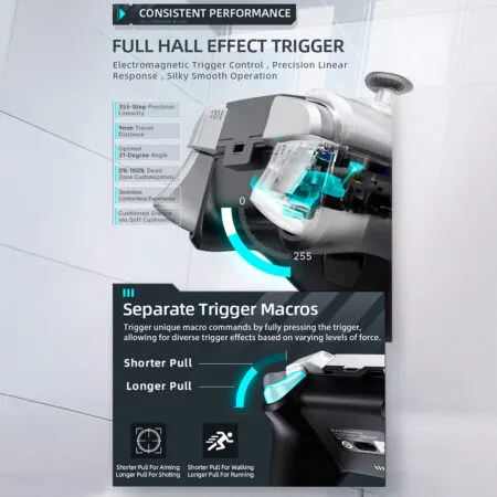 Tay Cam Choi Game Khong Day Machenike G5 Pro Hall Effect Tri Mode Mecha Tactile Button 11