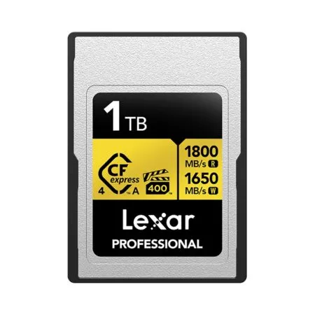 Thẻ nhớ CFexpress Lexar Professional 1TB Type A GOLD Series LCAGOLD001T-RNENG