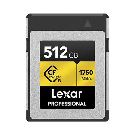 Thẻ nhớ CFexpress Lexar Professional 512GB Type B GOLD Series LCXEXPR512G-RNENG