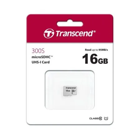 The Nho Microsdhc Transcend 300s 16gb 95mb S Ts16gusd300s 1 1