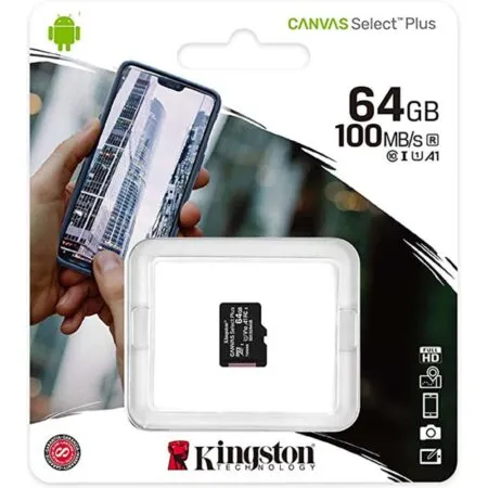 The Nho Microsdxc Kingston Canvas Select Plus 64gb Class 10 U1 100mb S Sdcs2 64gbsp 3 1