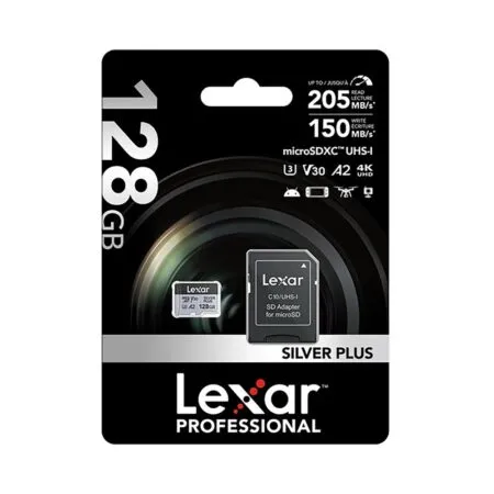 The Nho Microsdxc Lexar Professional Silver Plus Uhs I U3 128gb 205mb S Lmssipl128g Bnang 15