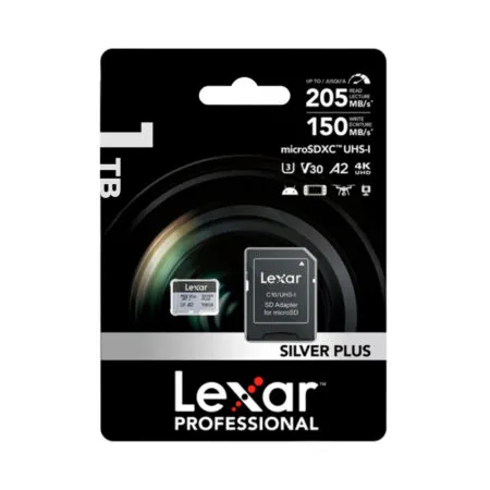 The Nho Microsdxc Lexar Professional Silver Plus Uhs I U3 1tb 205mb S Lmssipl001t Bnang 10