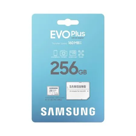 The Nho Microsdxc Samsung Evo Plus 2024 With Sd Adapter 256gb 02 1