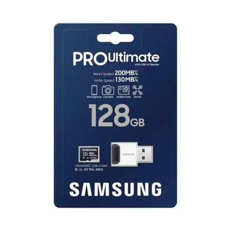 The Nho Microsdxc Samsung Pro Ultimate U3 A2 With Reader 128gb 04 1