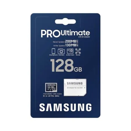 The Nho Microsdxc Samsung Pro Ultimate U3 A2 With Sd Adapter 128gb 09 1