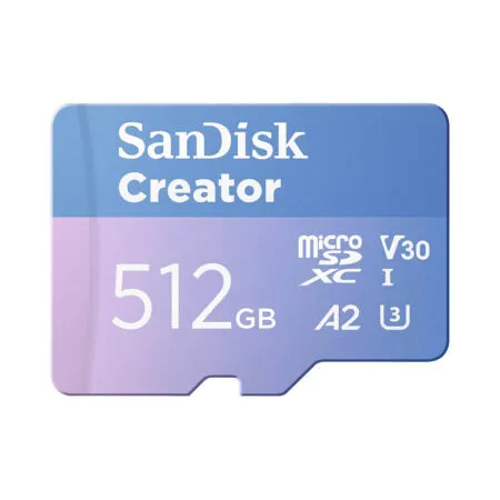 Thẻ nhớ MicroSDXC SanDisk Creator 512GB 190MB/s SDSQXAV-512G-GN6MS