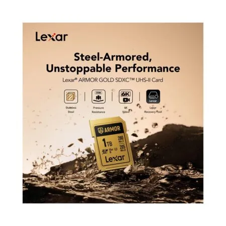 The Nho Sdxc Lexar Armor Uhs Ii U3 256gb 280mb S Gold Series Lsdamgl256g Rnnng 02