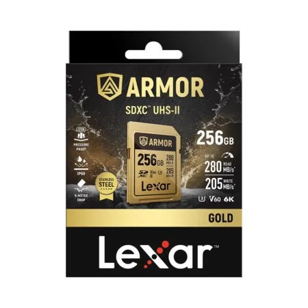 The Nho Sdxc Lexar Armor Uhs Ii U3 256gb 280mb S Gold Series Lsdamgl256g Rnnng 03