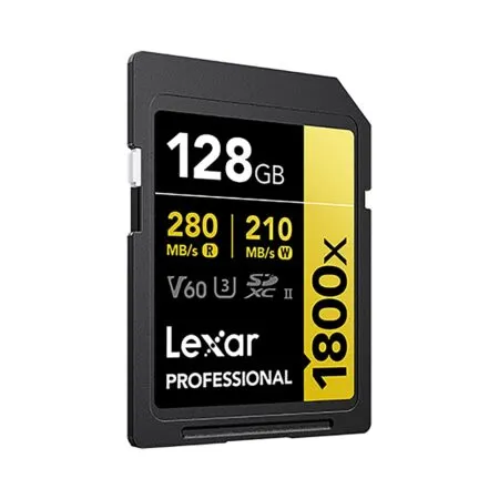 The Nho Sdxc Lexar Professional 1800x Uhs Ii U3 128gb 280mb S Gold Series Lsd18000128g Bnnng 01