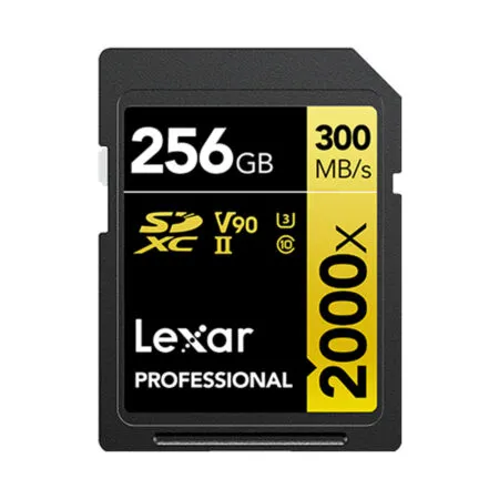 Thẻ nhớ SDXC Lexar Professional 2000x UHS-II U3 256GB 300MB/s GOLD Series LSD2000256G-BNNNG