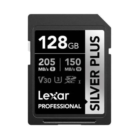 Thẻ nhớ SDXC Lexar Professional Silver Plus UHS-I U3 128GB 205MB/s LSDSIPL128G-BNNNG